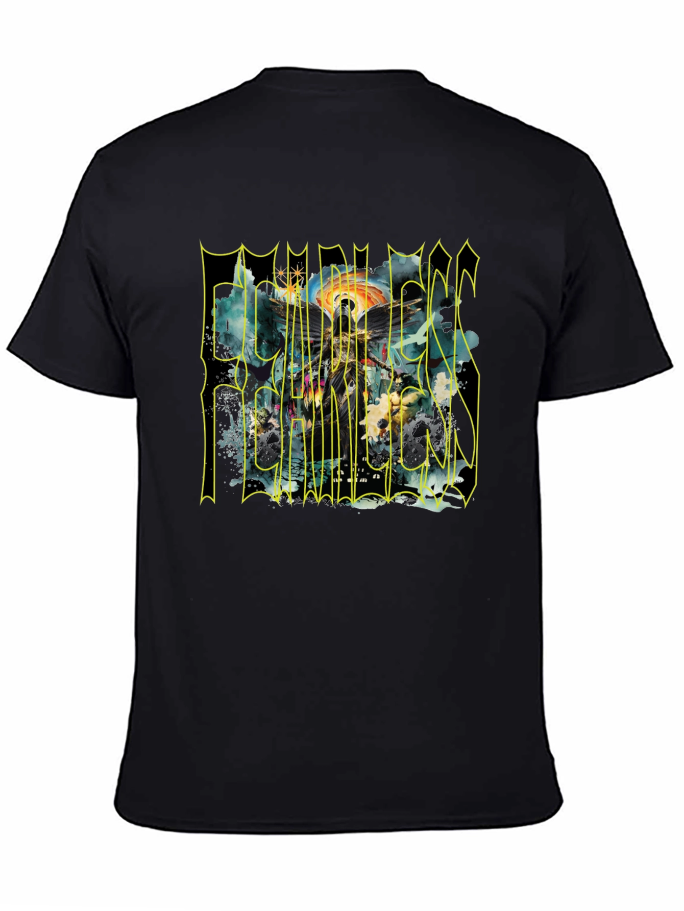 Fearless T-Shirt - Graphic Print Crew Neck Tee