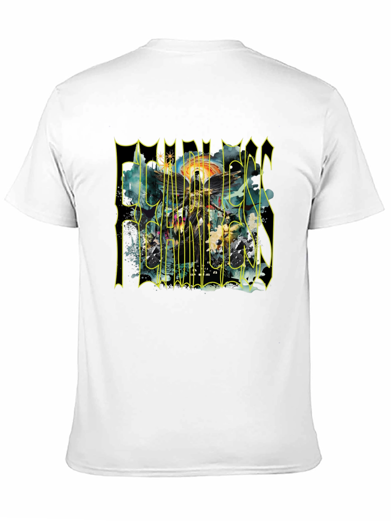 Fearless T-Shirt - Graphic Print Crew Neck Tee