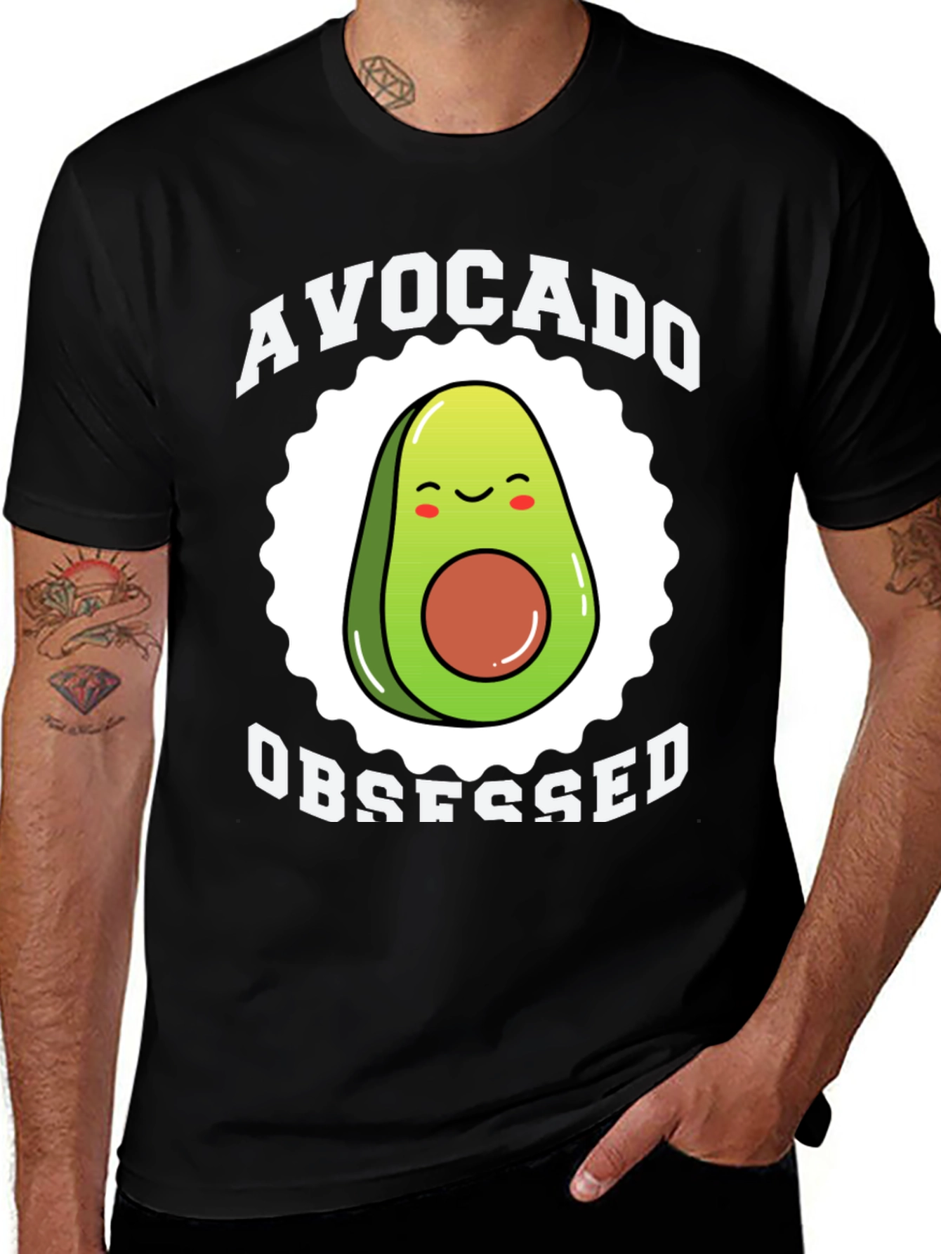 Avocado Obsessed Graphic Tee - Funny Fruit Lover Shirt
