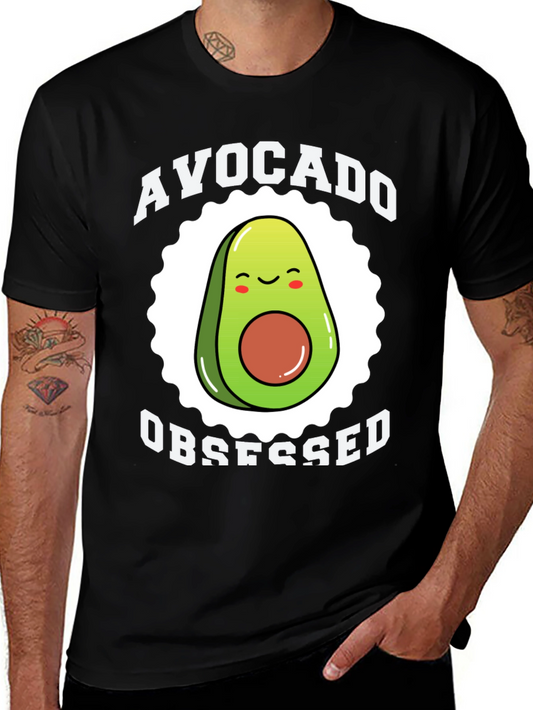 Avocado Obsessed Graphic Tee - Funny Fruit Lover Shirt