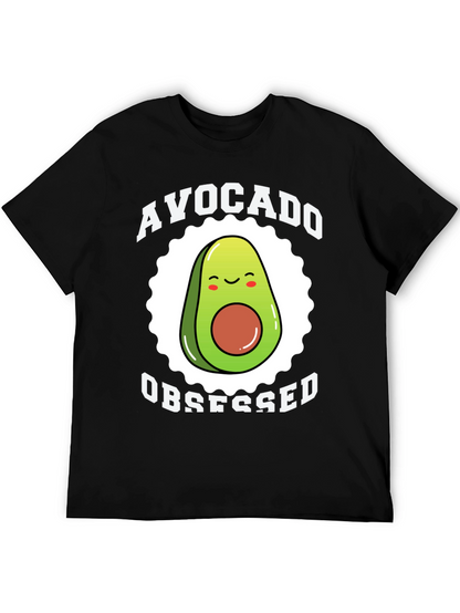 Avocado Obsessed Graphic Tee - Funny Fruit Lover Shirt