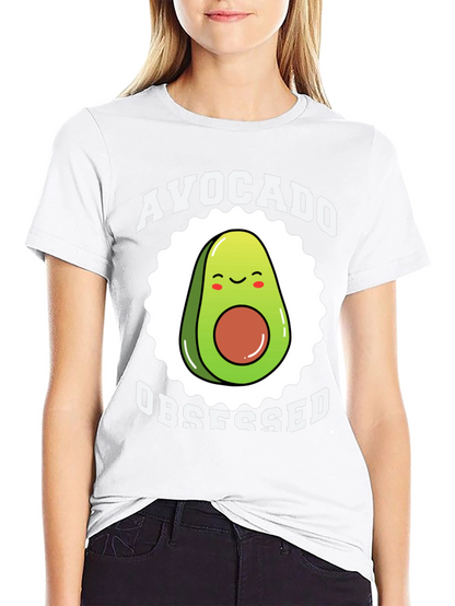 Avocado Obsessed Graphic Tee - Funny Fruit Lover Shirt