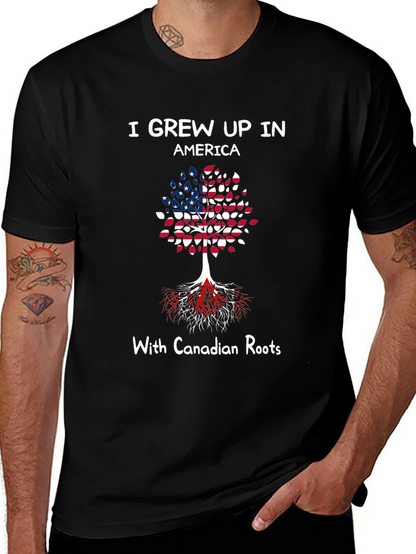 Grew Up In America With Canadian Roots T-Shirt