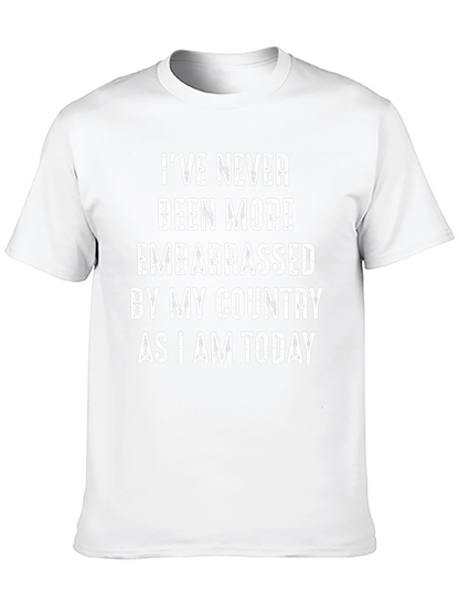 Embarrassed By My Country Graphic Tee - Black