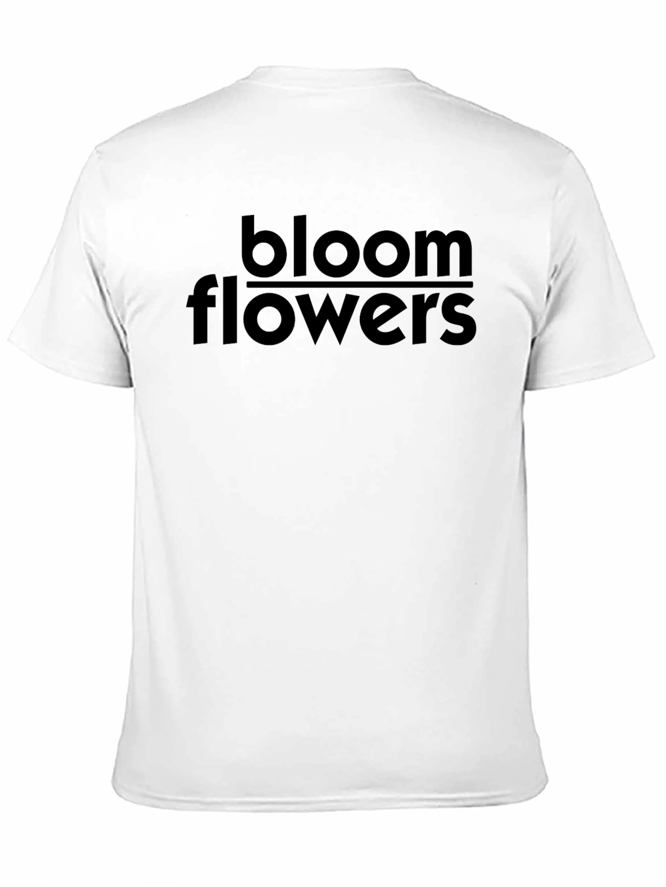 Bloom Flowers Graphic Tee - Soft Black T-Shirt