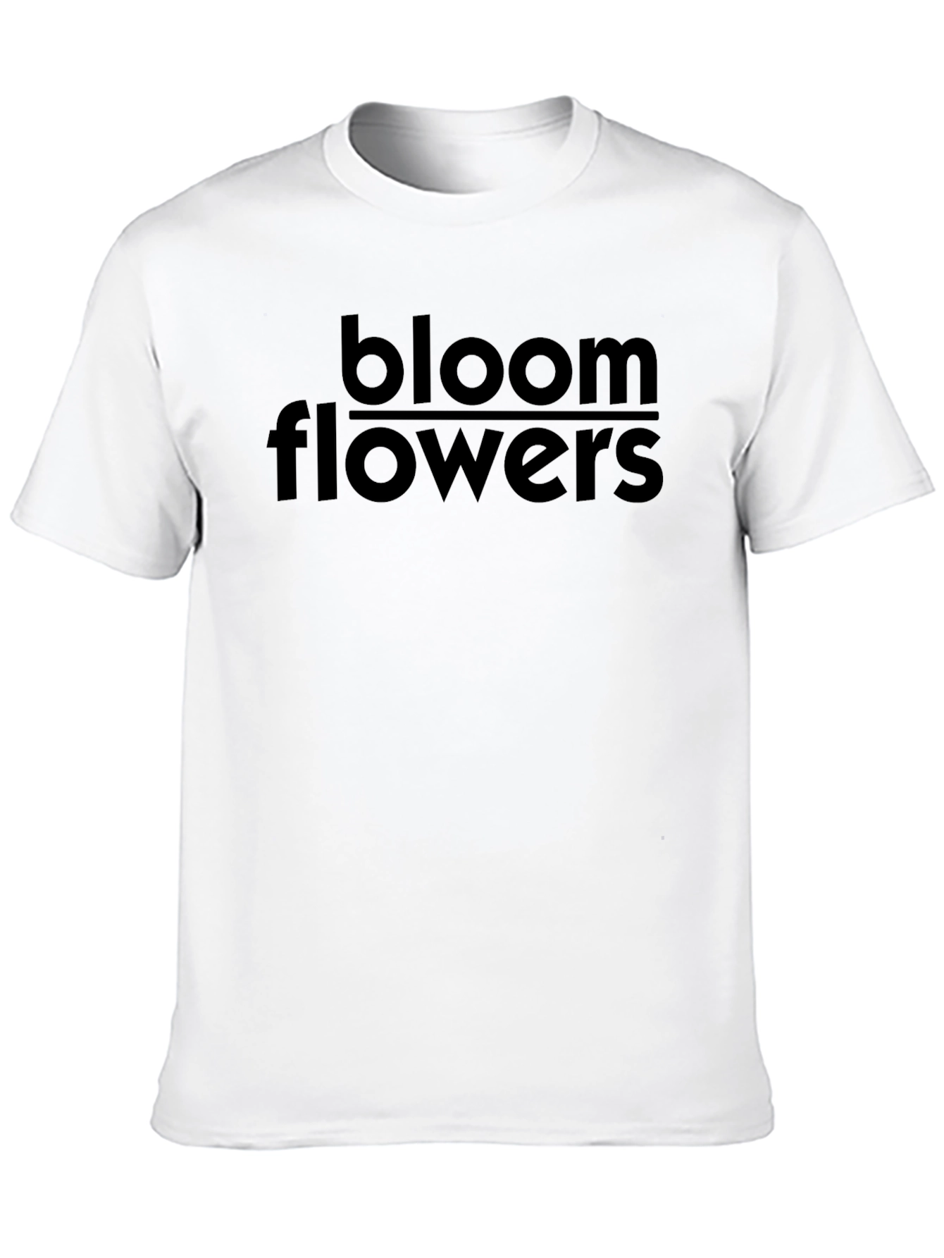 Bloom Flowers Graphic Tee - Soft Black T-Shirt