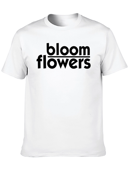 Bloom Flowers Graphic Tee - Soft Black T-Shirt
