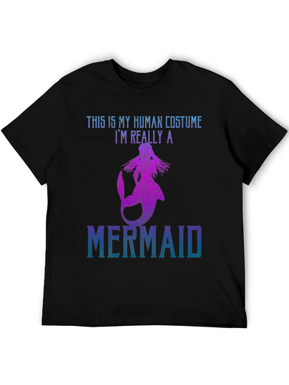 Mermaid Costume Graphic T-Shirt