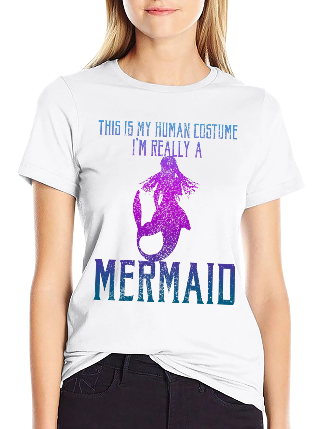 Mermaid Costume Graphic T-Shirt