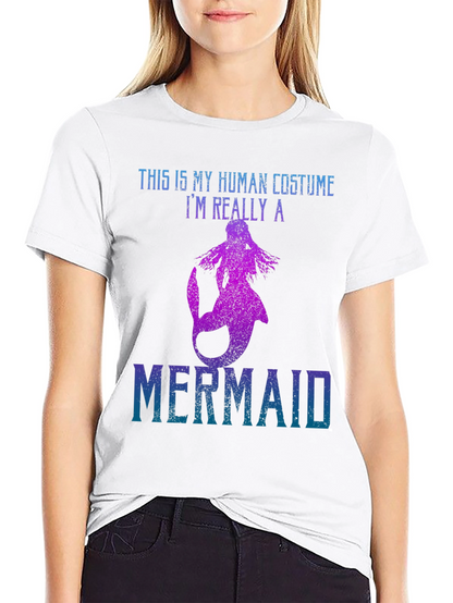 Mermaid Costume Graphic T-Shirt