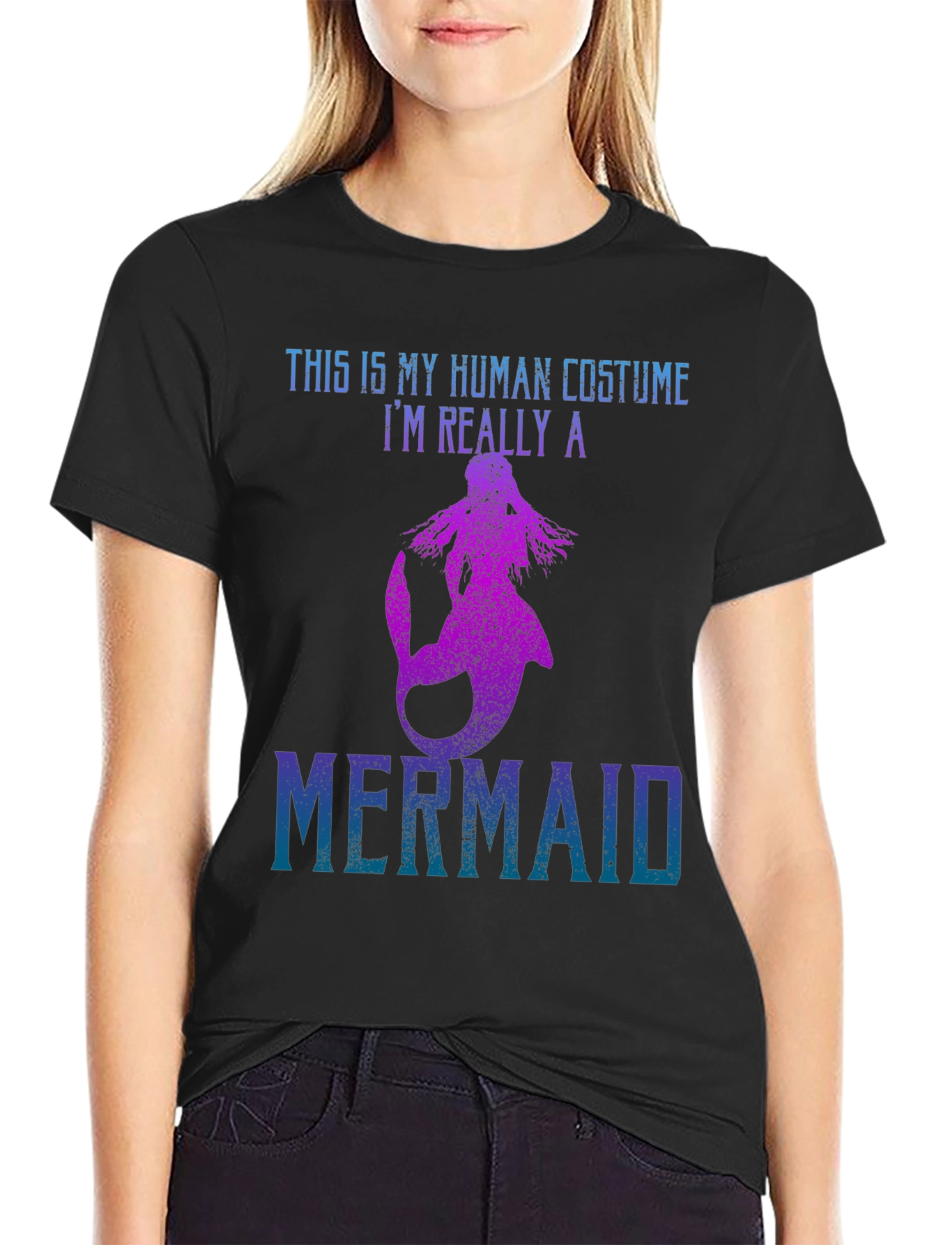 Mermaid Costume Graphic T-Shirt
