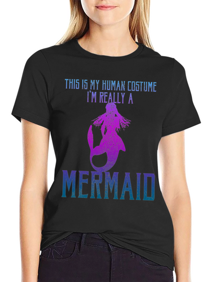 Mermaid Costume Graphic T-Shirt