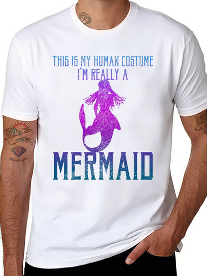 Mermaid Costume Graphic T-Shirt
