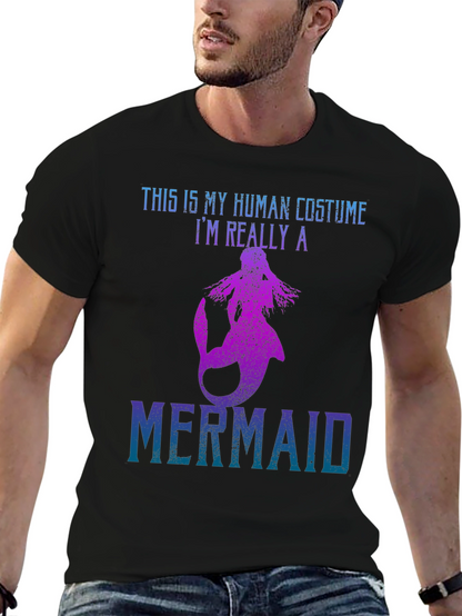 Mermaid Costume Graphic T-Shirt