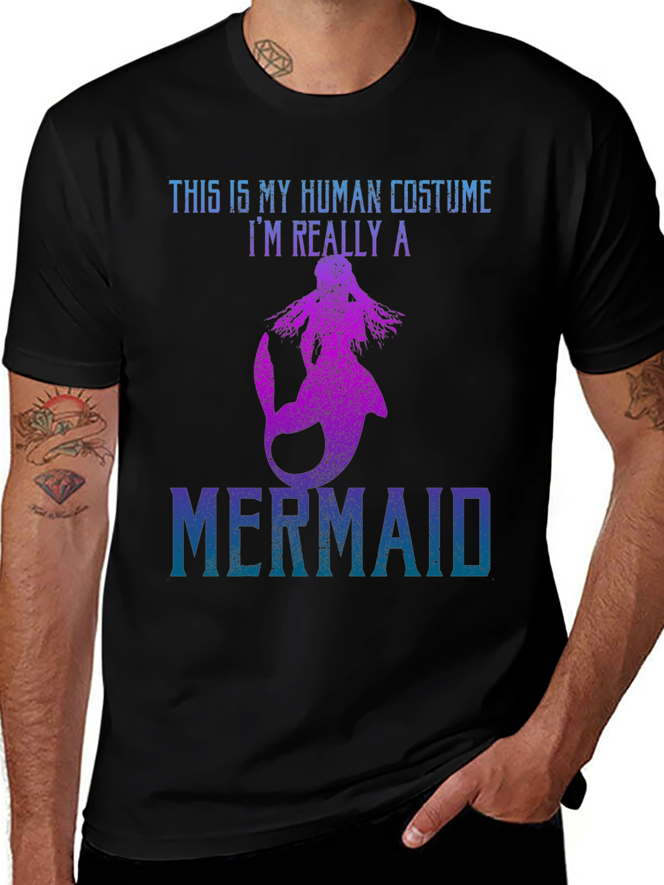Mermaid Costume Graphic T-Shirt