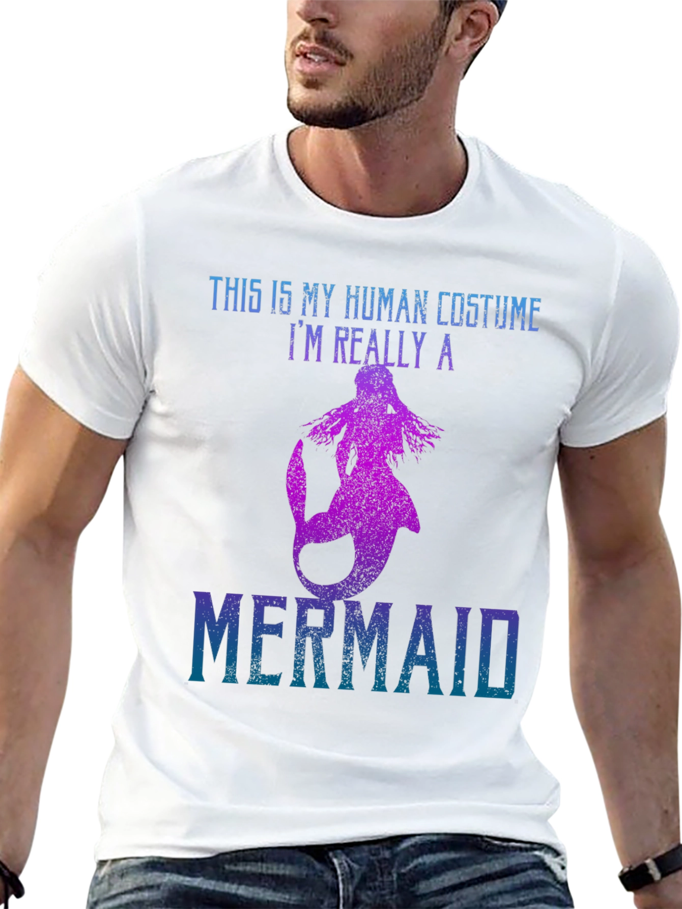 Mermaid Costume Graphic T-Shirt