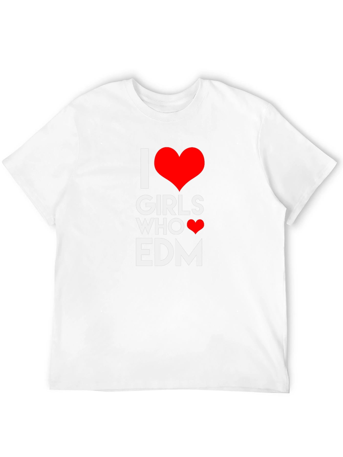 I Heart Girls Who EDM T-Shirt - Black