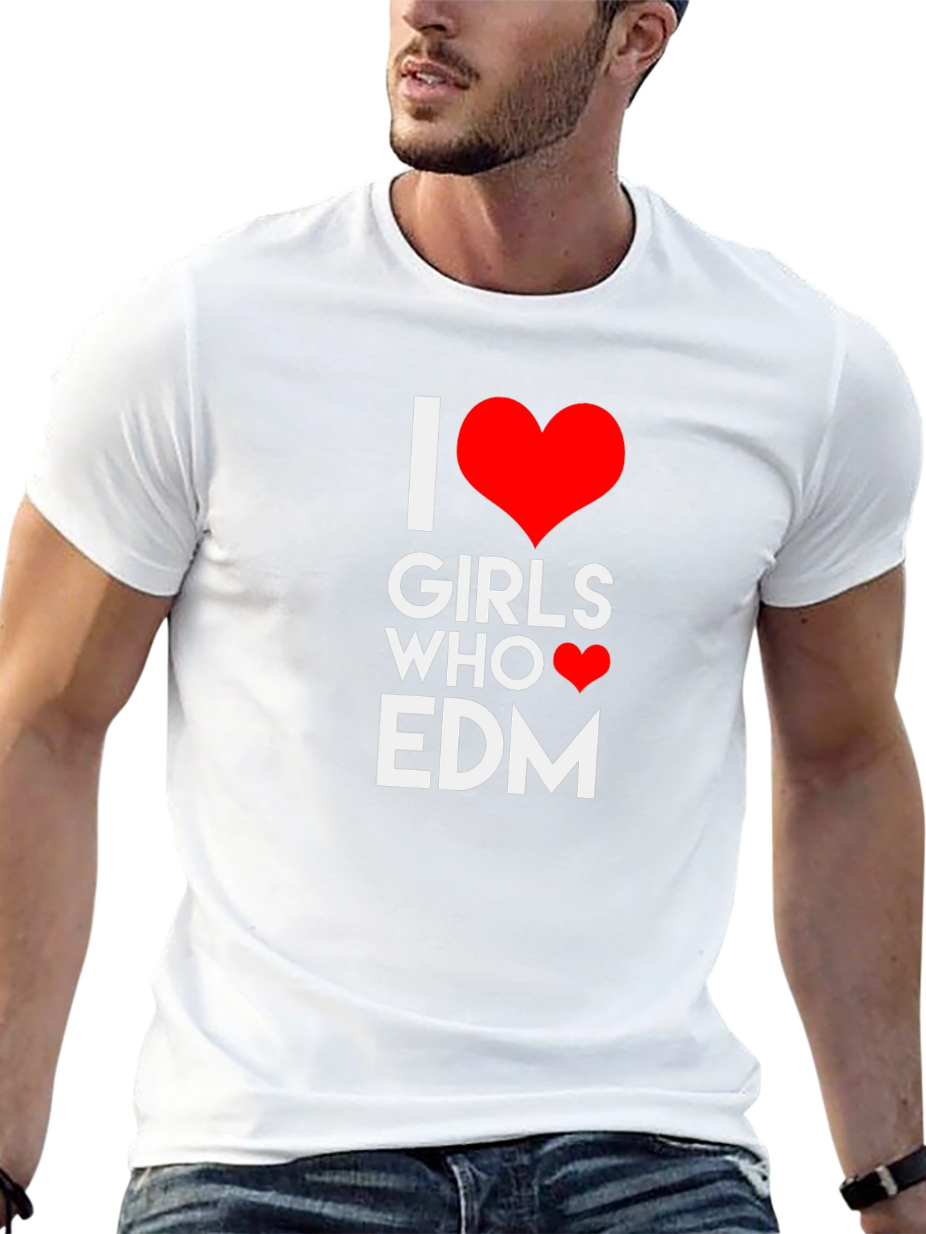 I Heart Girls Who EDM T-Shirt - Black