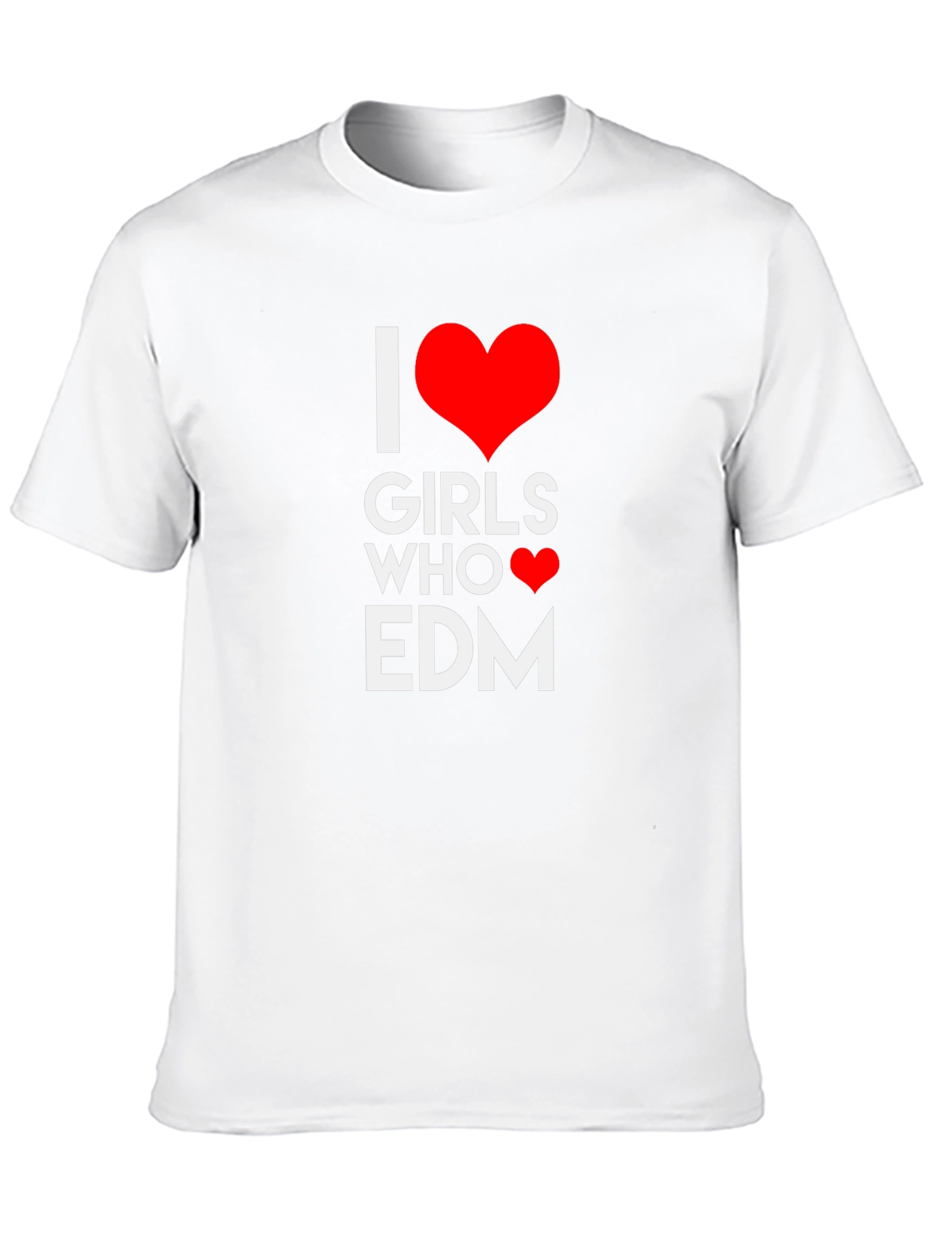 I Heart Girls Who EDM T-Shirt - Black