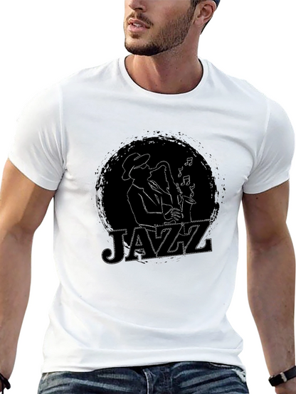 JAZZ T-Shirt - Saxophone Player Graphic Tee