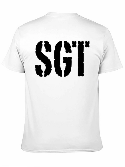 SGT Stencil Graphic Print Mens T-Shirt