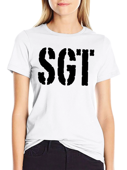 SGT Stencil Graphic Print Mens T-Shirt