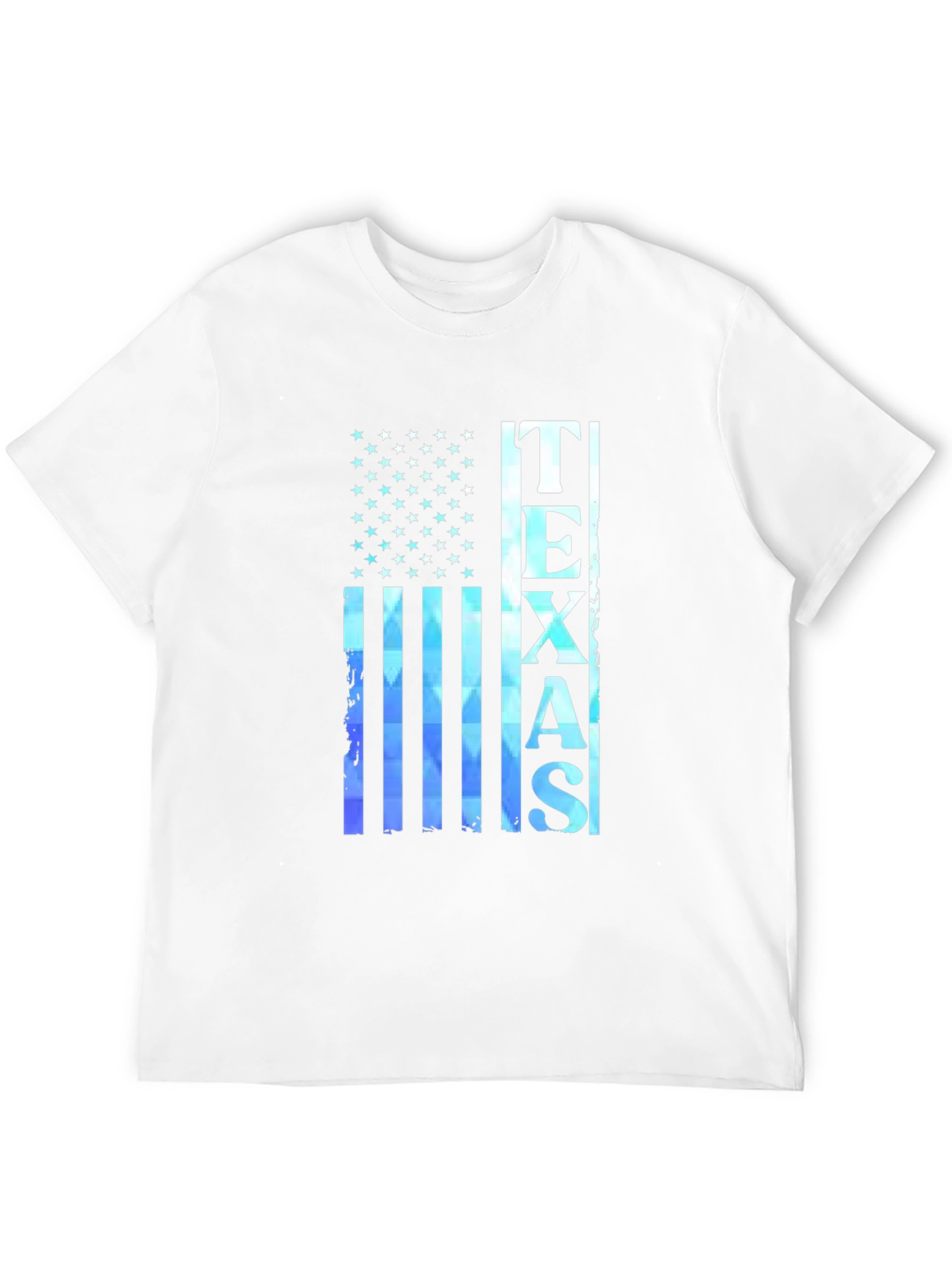 Texas Flag Graphic Print Black T-Shirt