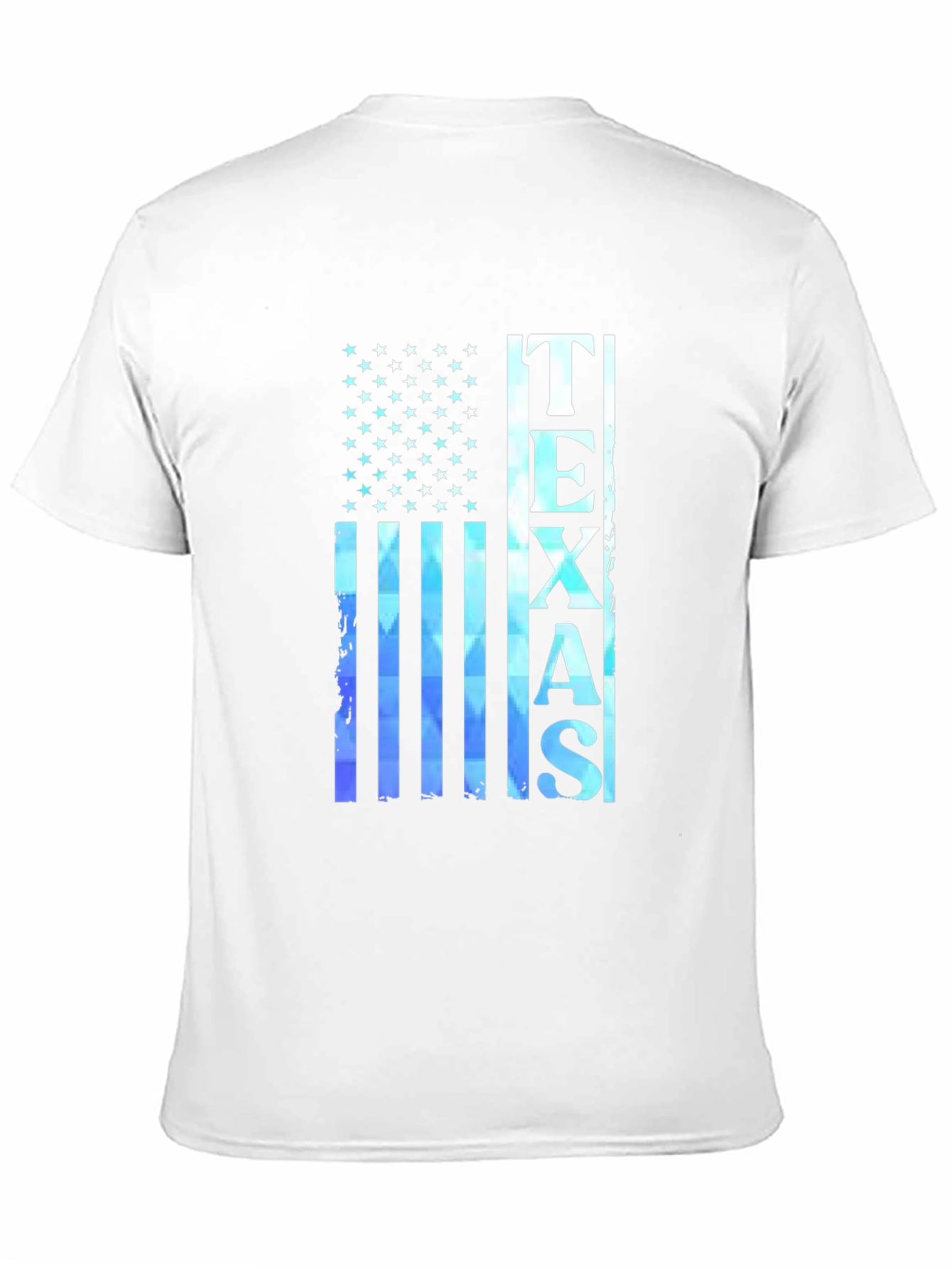 Texas Flag Graphic Print Black T-Shirt