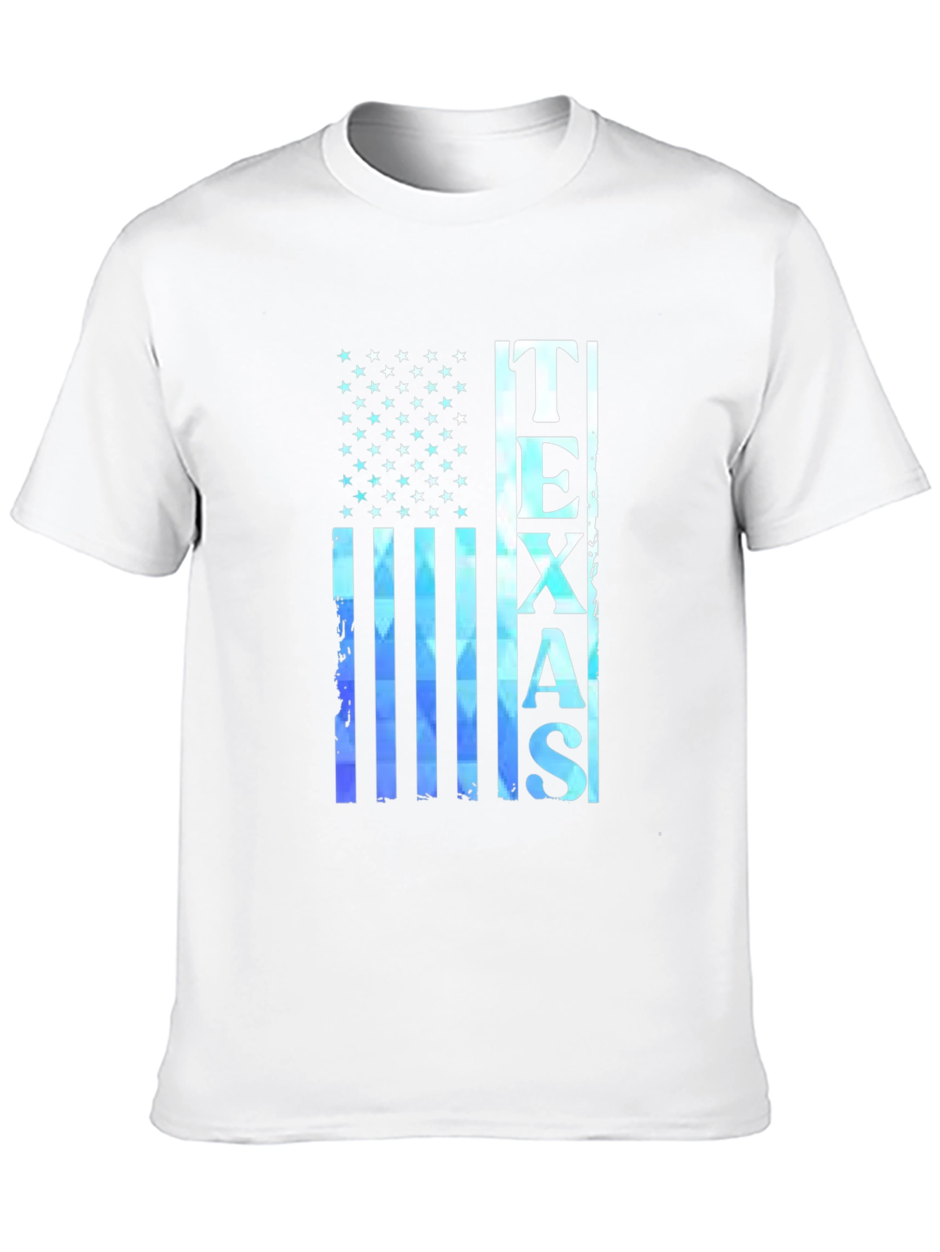 Texas Flag Graphic Print Black T-Shirt
