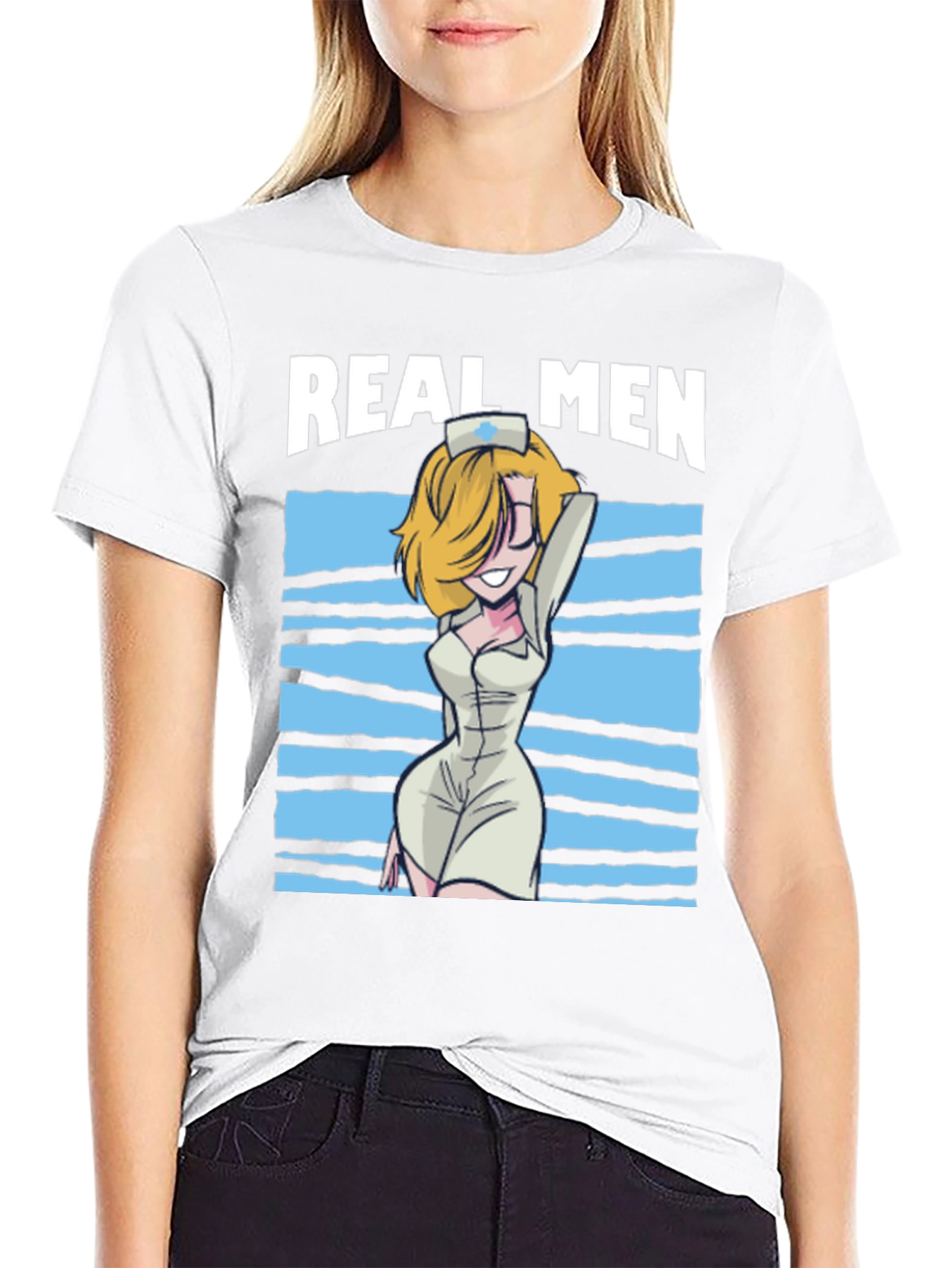 Real Men Nurse Graphic T-Shirt