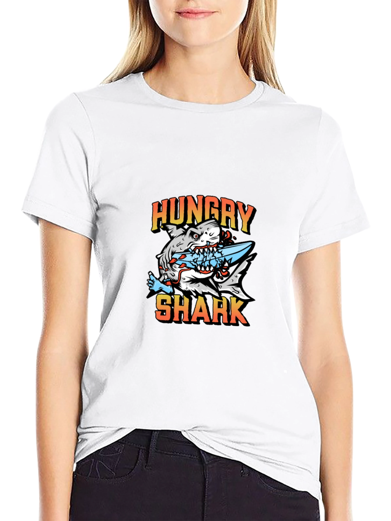 Hungry Shark Graphic T-Shirt - Unisex