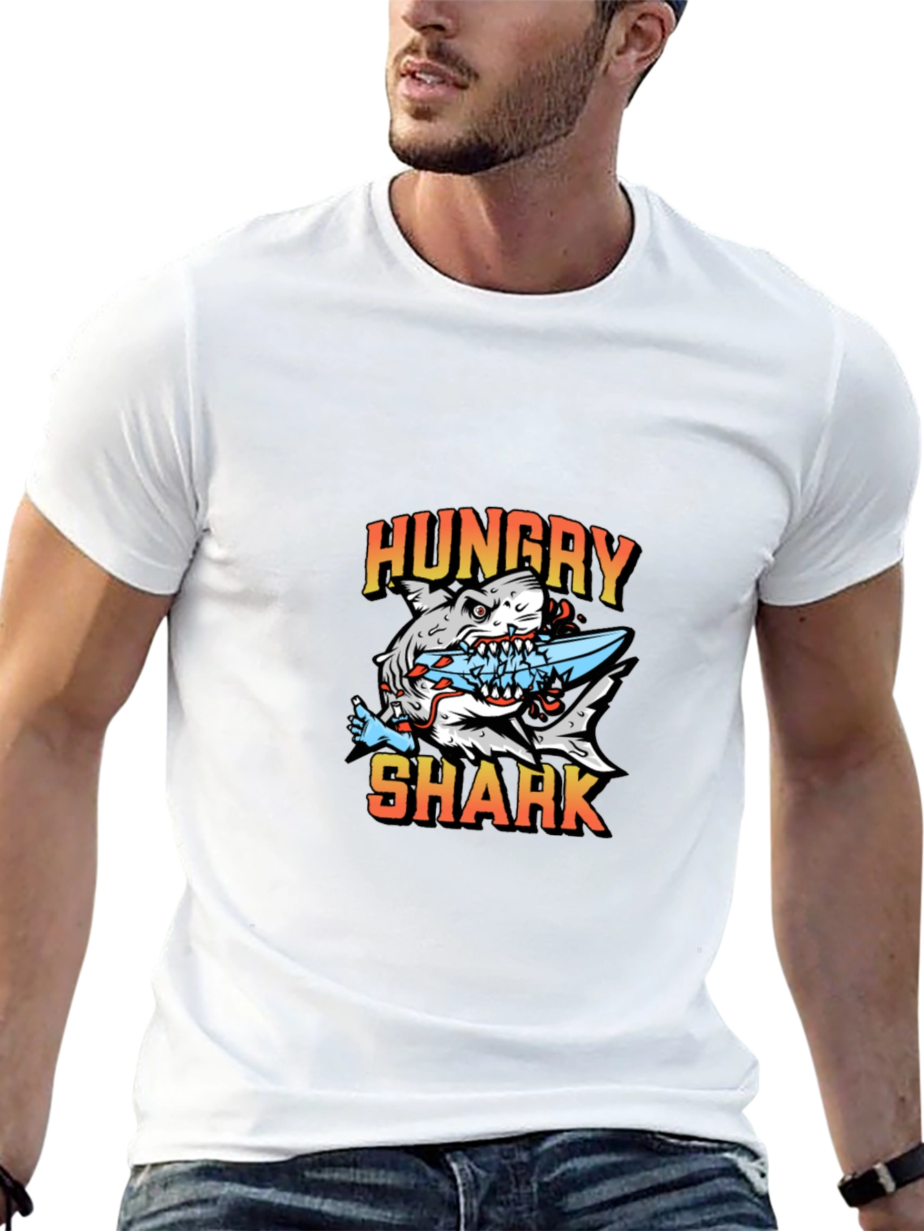 Hungry Shark Graphic T-Shirt - Unisex