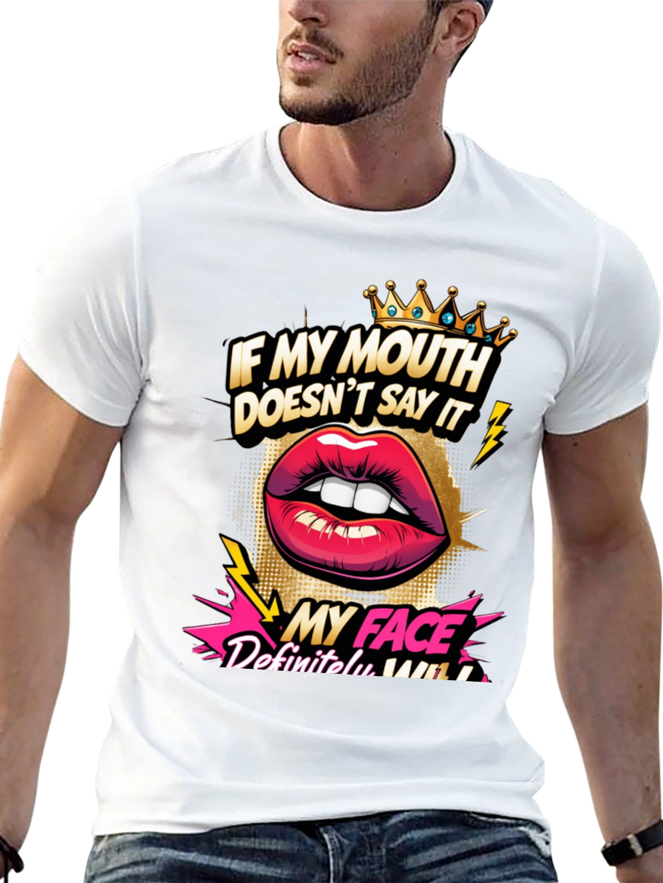Sarcastic Graphic Tee - My Face Says It All