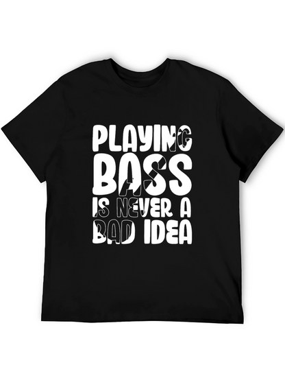 Playing Boss Graphic Tee - Black Cotton T-Shirt