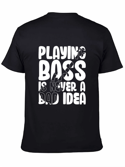Playing Boss Graphic Tee - Black Cotton T-Shirt