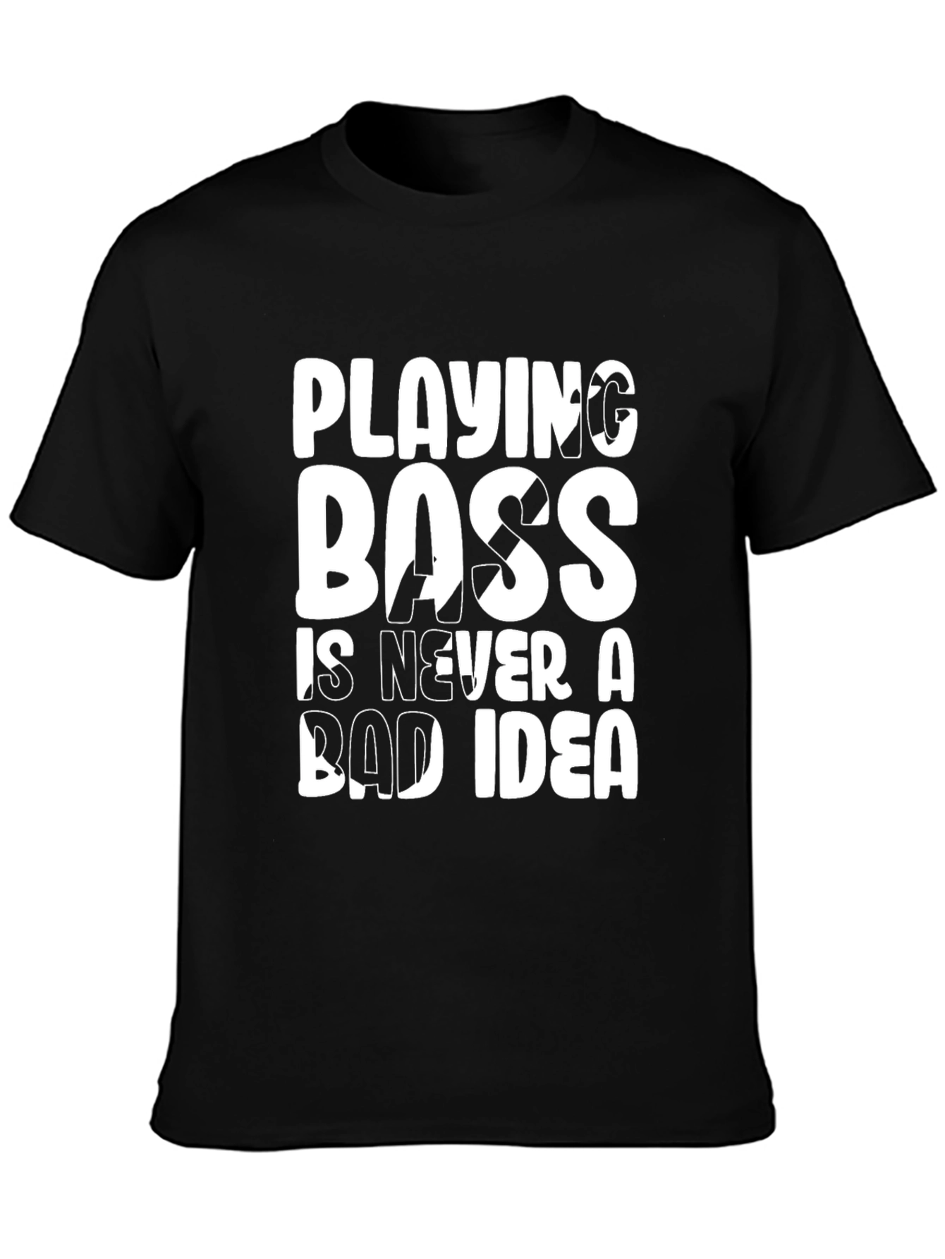 Playing Boss Graphic Tee - Black Cotton T-Shirt