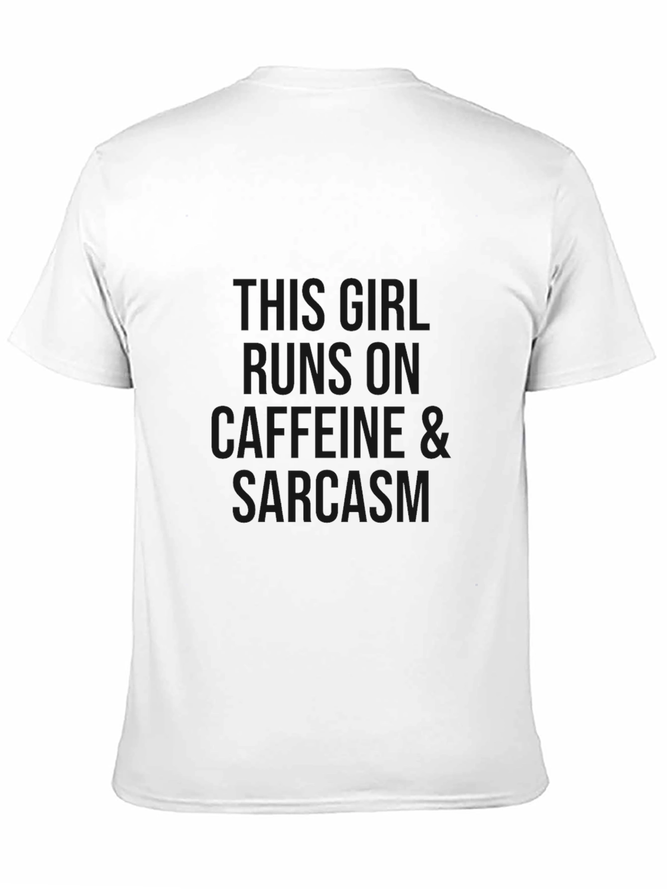 Caffeine & Sarcasm Black Graphic Tee