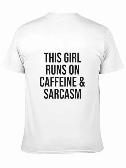 Caffeine & Sarcasm Black Graphic Tee