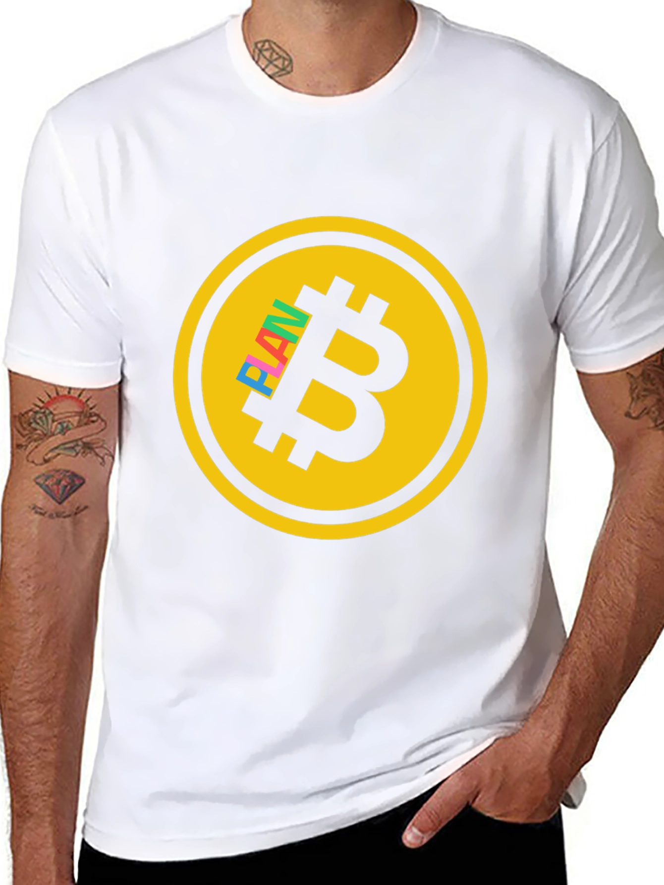 Bitcoin Cryptocurrency Flan T-Shirt