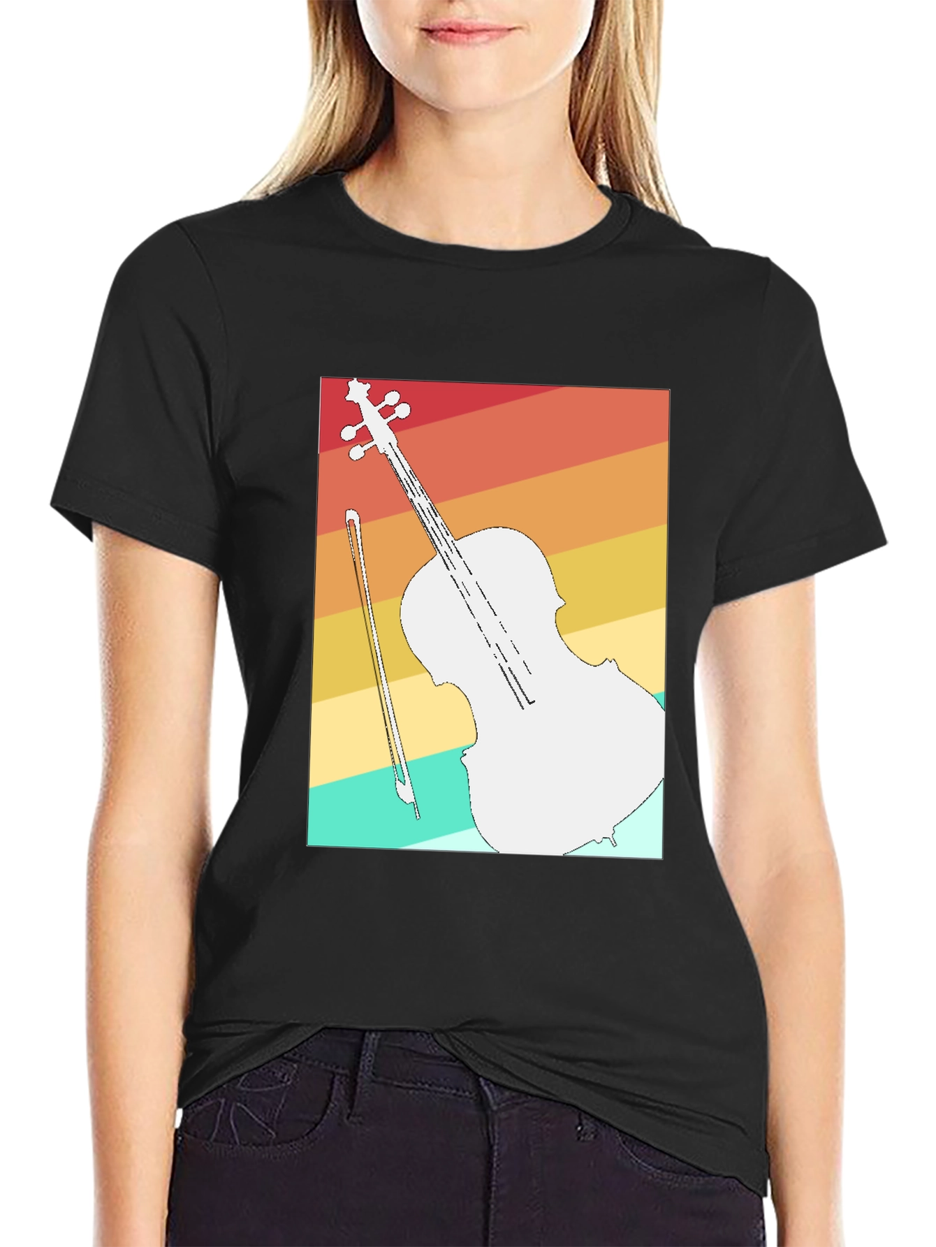 Retro Cello T-Shirt - Musicians Fashion