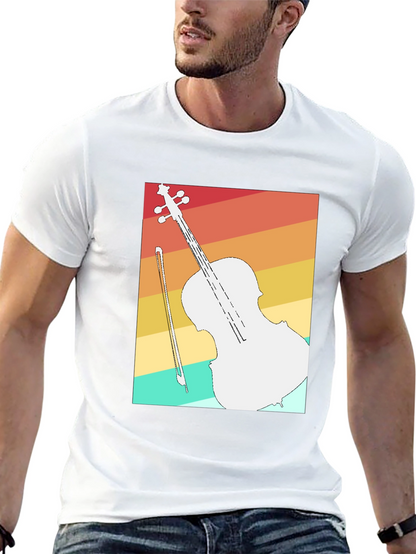 Retro Cello T-Shirt - Musicians Fashion
