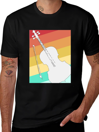 Retro Cello T-Shirt - Musicians Fashion