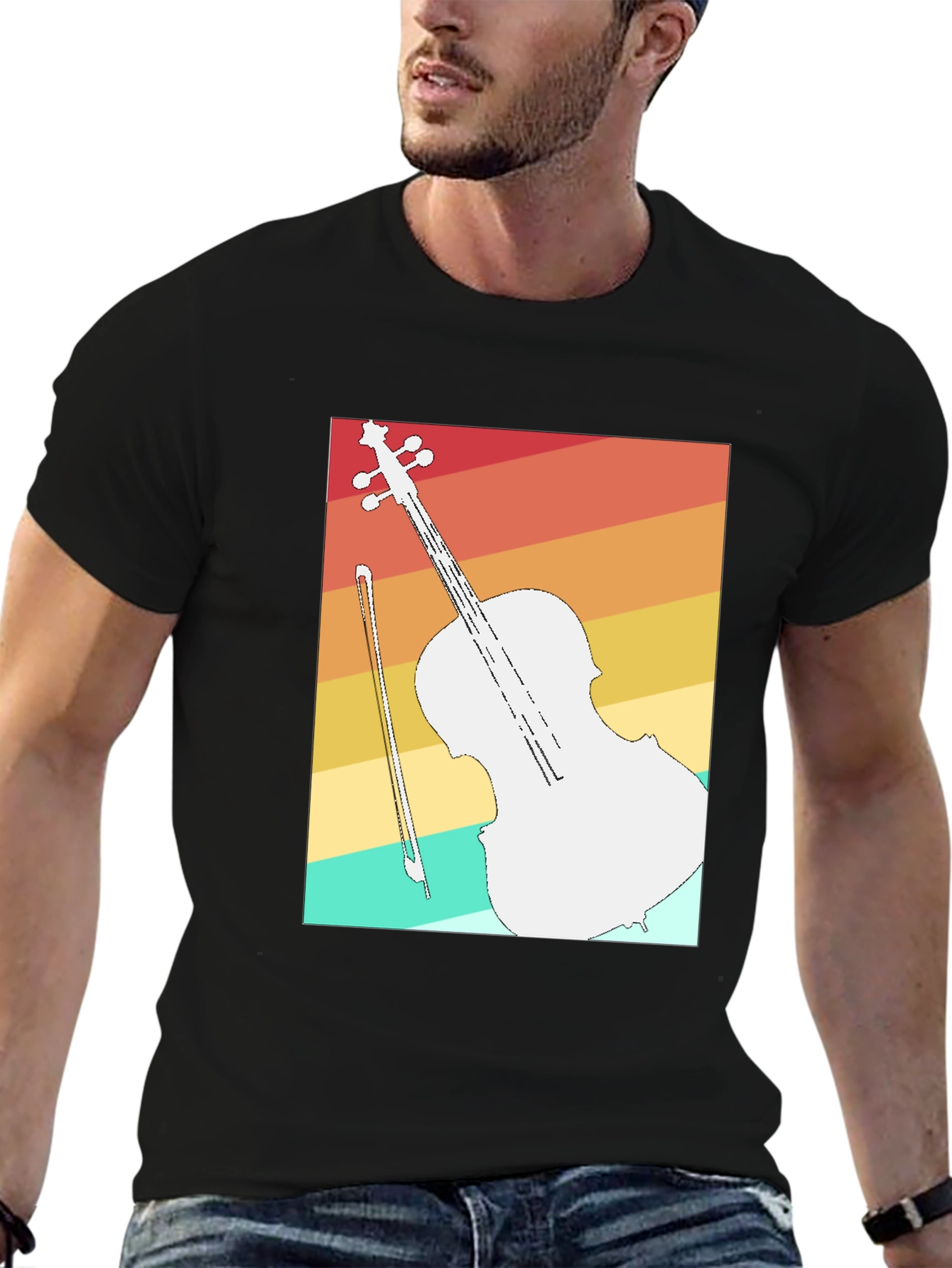 Retro Cello T-Shirt - Musicians Fashion