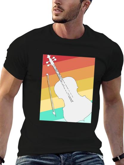 Retro Cello T-Shirt - Musicians Fashion