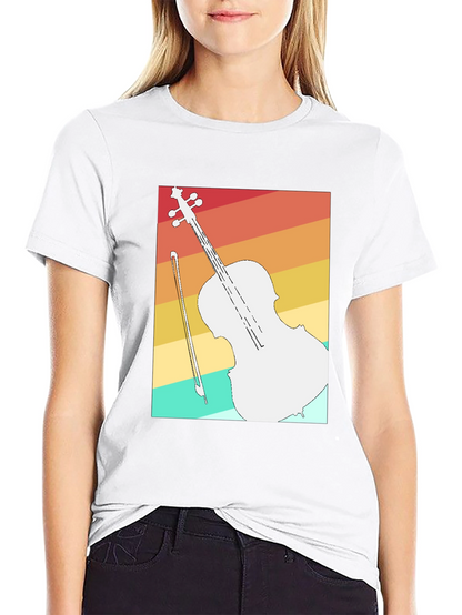 Retro Cello T-Shirt - Musicians Fashion