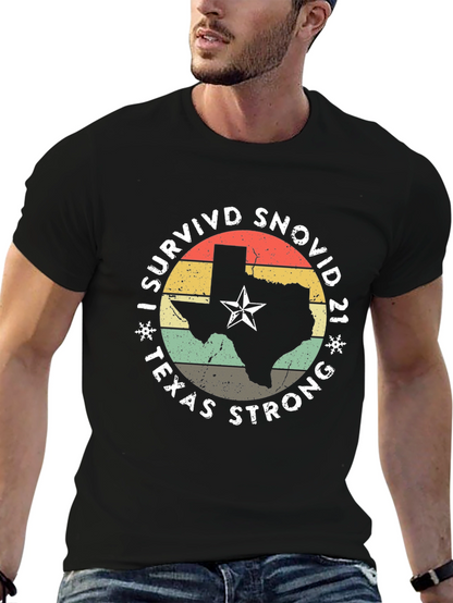 I Survived Snovid 21 Texas Strong T-Shirt