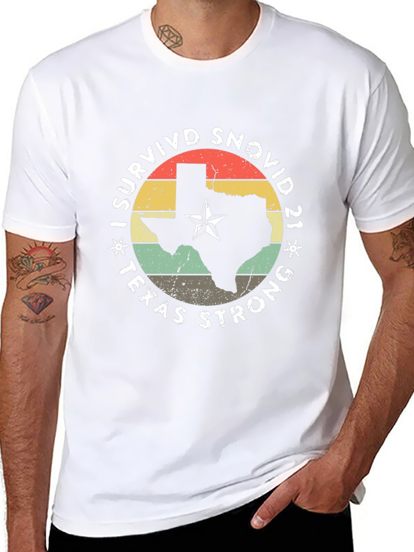 I Survived Snovid 21 Texas Strong T-Shirt
