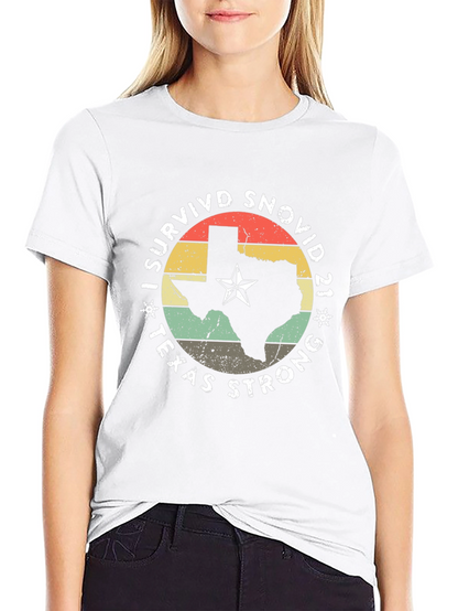 I Survived Snovid 21 Texas Strong T-Shirt