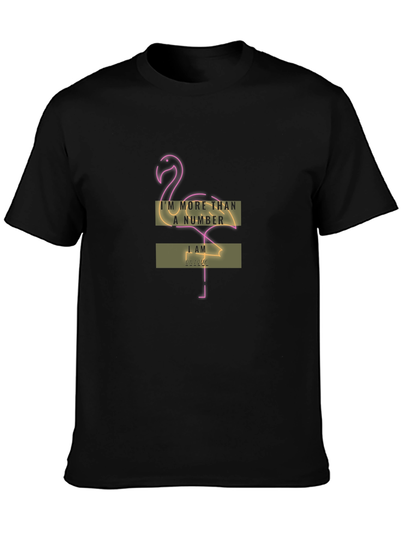 Im More Than A Number Flamingo Tee
