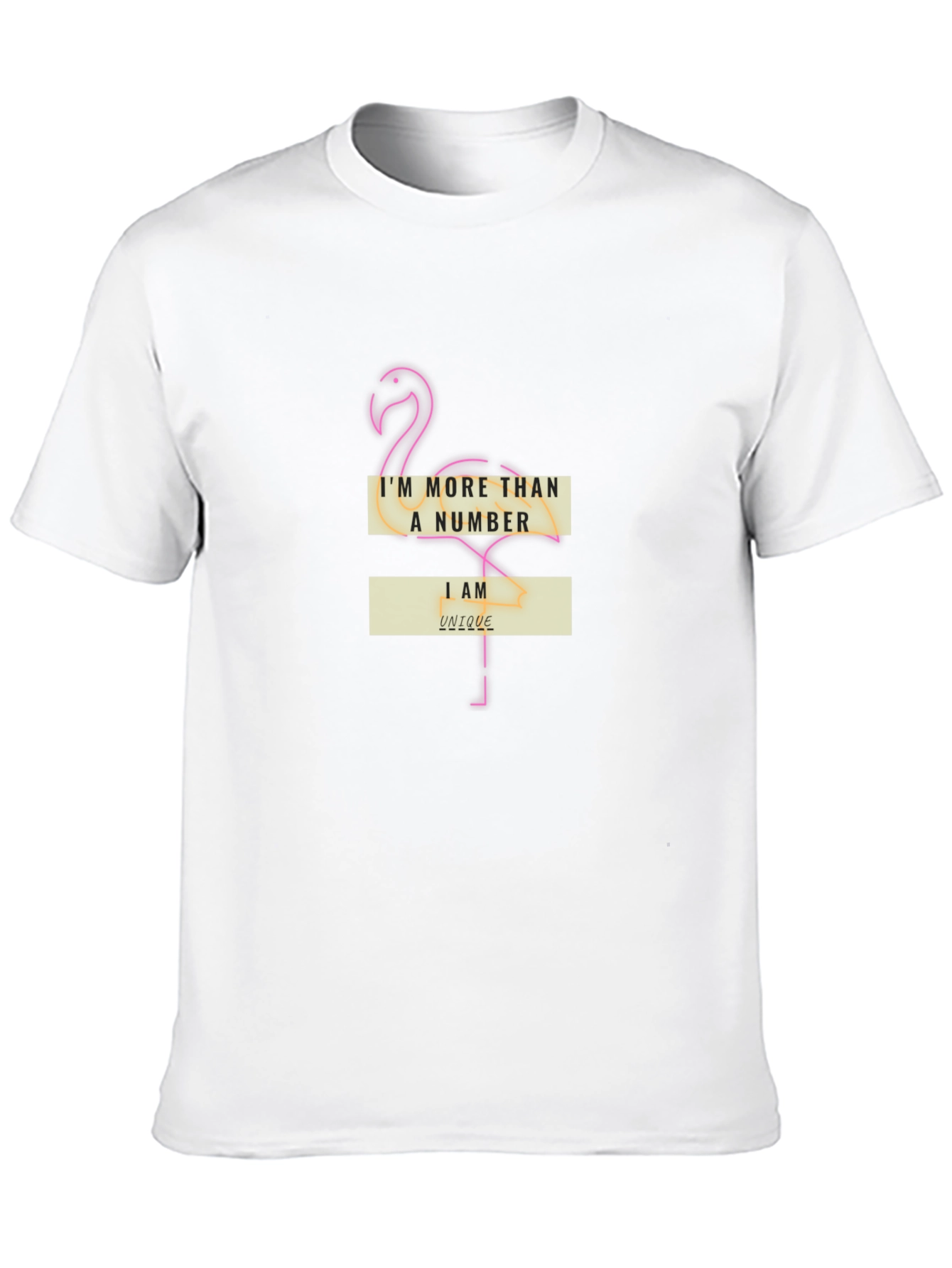 Im More Than A Number Flamingo Tee